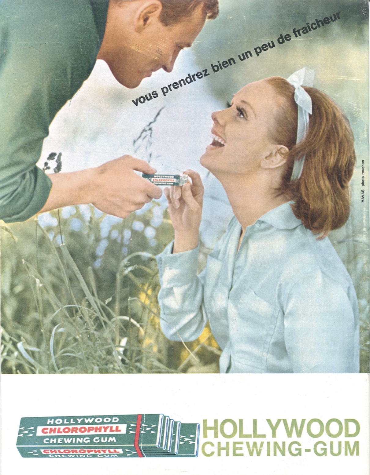 Hollywood chewing gum ad